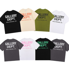 国境を越えた欧米の潮牌gallery deptアルファベット標語プリント半袖tシャツ男女高街ゆるい半袖