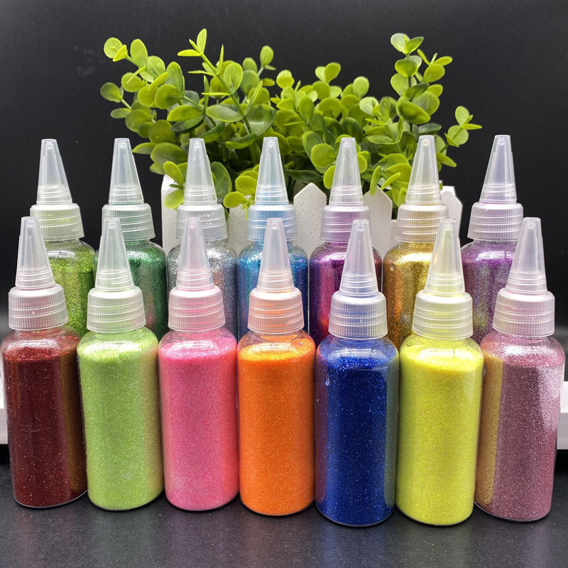 50ml pointy-nose bottle gold powder glitter glitter powder children's handmade diy material painting bright powder cross stitch shiny powder