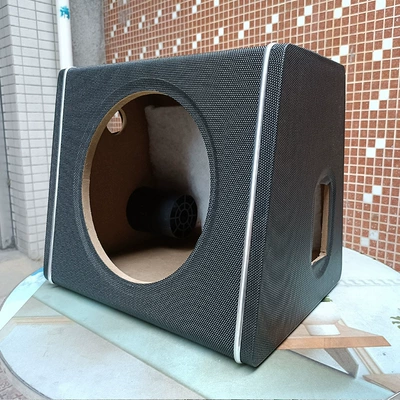 10inch Car subwoofer empty box Car speaker/subwoofer - dual-speakers-none-10inch-trapezoidal-empty-box-black-without-accessories