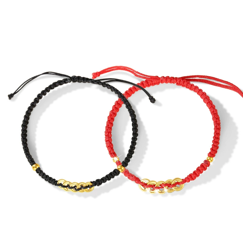 Медная bracelet для любимых мужчин и женщин, украшение, монеты, серебро пробы 925, китайский стиль, подарок на день рождения