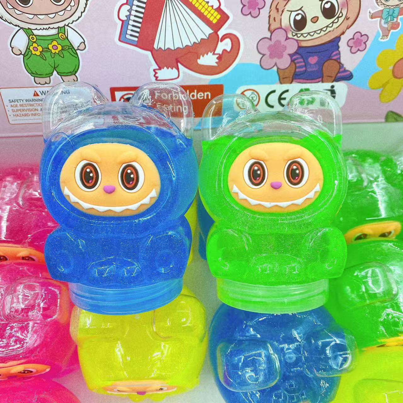 Nuevos dibujos animados espumantes pegamento abrazar leche lindo barro de color slime descomprimido DIY juguetes al por mayor