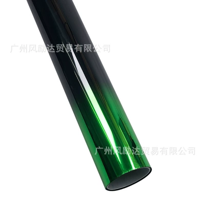 Window Sunshade Film, Contrasting Color Film, Automotive Film - 50cmx100cm-two-color-black-and-green-gradient