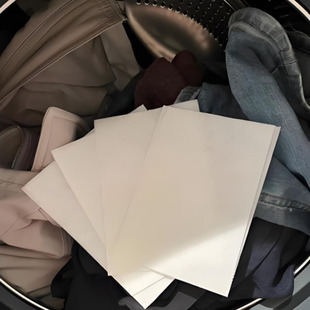 Laundry Bubble Paper, Fresh Fragrance, Long-Lasting Fragrance, Highly Concentrated, Machine Washable, Powerful Stain Removal, Household Disposable Laundry Tablets