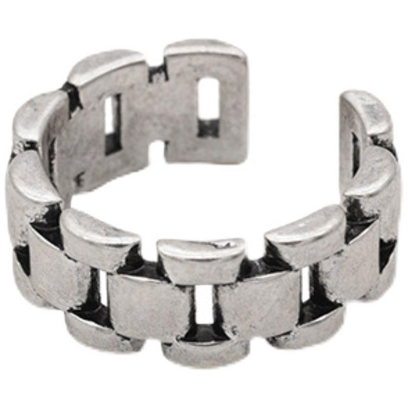 Vintage Hollow Ring Retro Minimalist Style Open Designer Ring_voghion.com