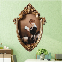 Wall-mounted picture frame in European, American, and French styles, vintage resin photo wall, combined picture frame