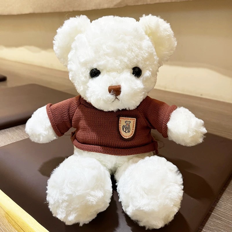 Muñecas de peluche al por mayor emoción acompañante vestido juguetes de peluche regalo de cumpleaños abrazar osos muñecas