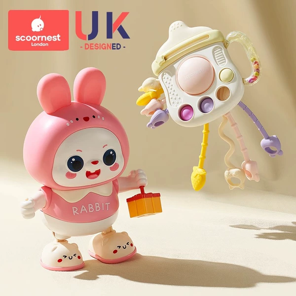 Battery charging, music rabbit, toy