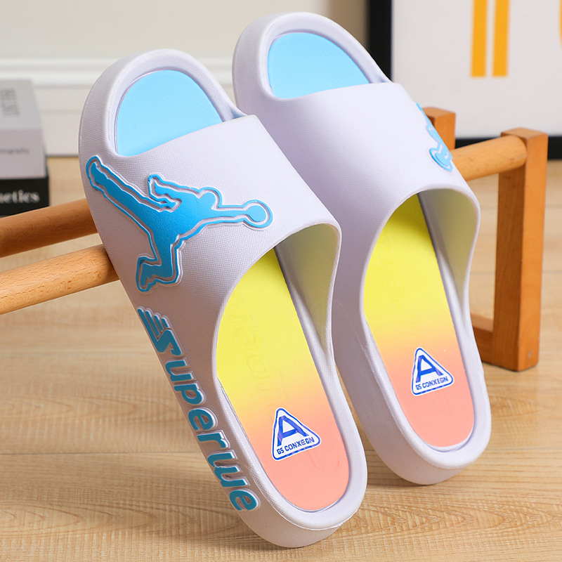 Slippers Men's Slippers New Thick-Soled Indoor Home Bathroom Bath Non-Slip Couple Slippers Outer Wear for Men