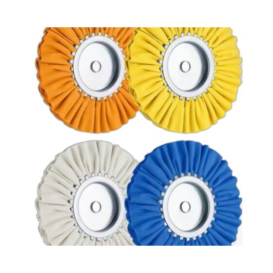 Cross-border 8-inch cloth wheel suit foreign trade suit cloth wheel 200*16 yellow blue and white 8-piece cloth wheel polishing cloth wheel in stock