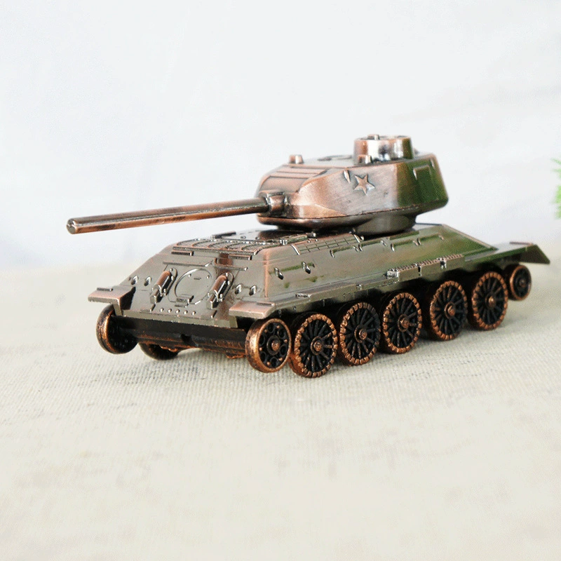 Картонная модель танка T34 из сплава металла, собираемые колеса, детские подарки, игрушки начальной школы