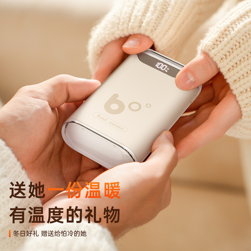 クロスボーダー新型暖手宝usbミニ携帯充電式四面発熱デジタル表示ランプ付き暖手赤ちゃん卸売り|undefined