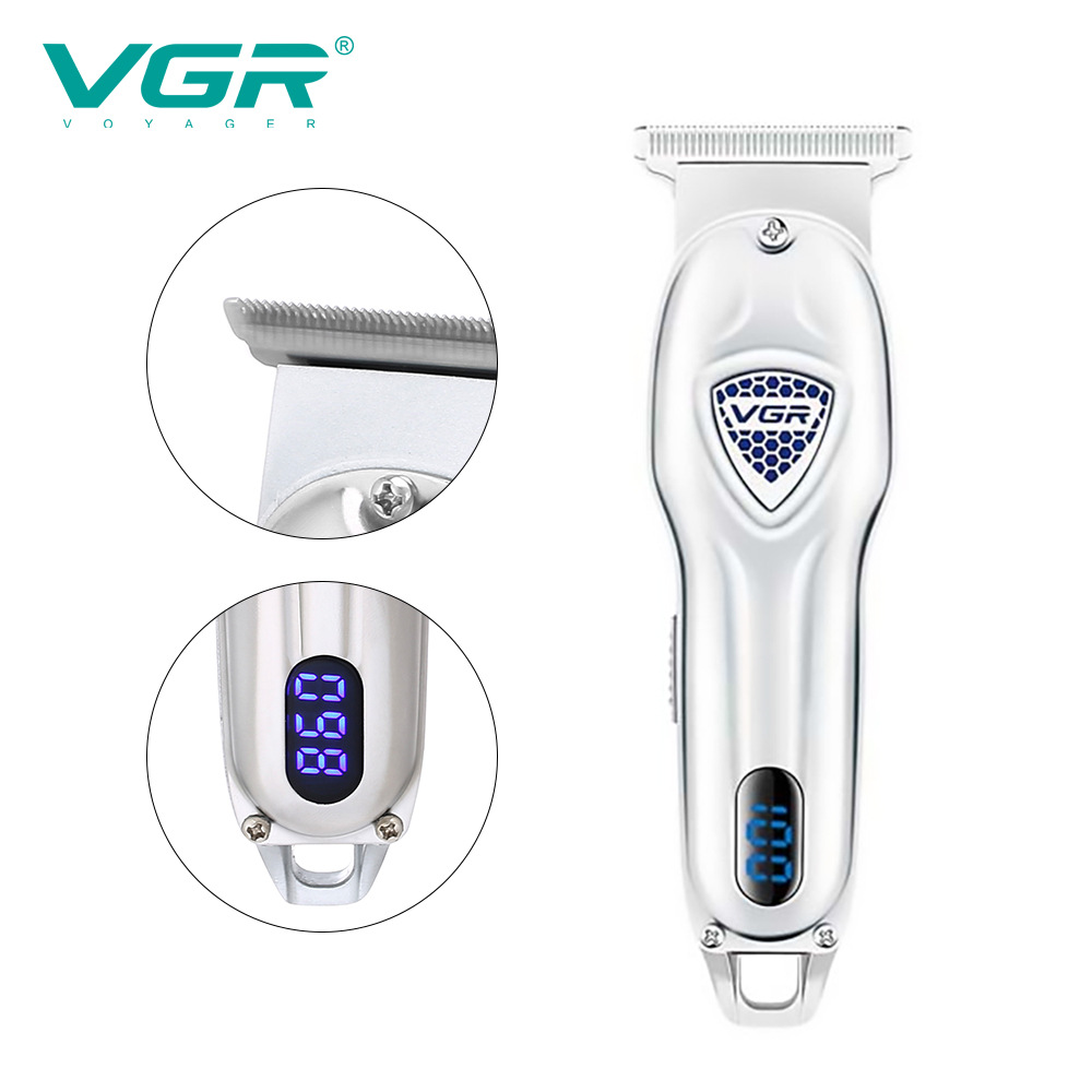 Cortapelos eléctrico retro, diseño totalmente metálico, herramienta de afeitado para cabello graso, cuidado personal en casa._voghion.com