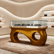 首饰珠宝展示柜货柜手办防尘玻璃展柜透明展示台博物馆陈列柜