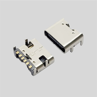 6.8mm Type-C 6Pin SMT�NƬUSBĸ���B����������SPCC�F��3A�����