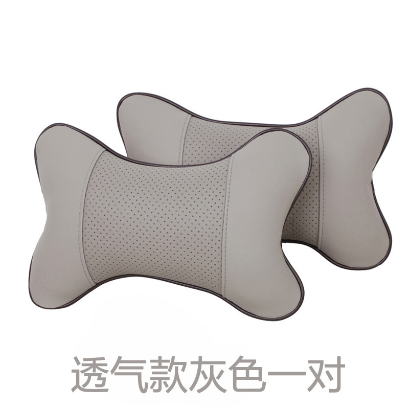 Car Neck Pillow, Car Headrest, Universal for All Seasons, Car Headrest, Pu Bone-Shaped Cushion Pillow