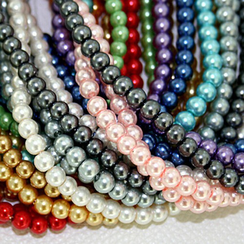 100 glass plating straight hole imitation pearl handmade DIY hairpin bracelet necklace accessories material factory direct sales 100 glass plating straight hole imitation pearl handmade DIY hairpin bracelet necklace accessories material factory direct sales