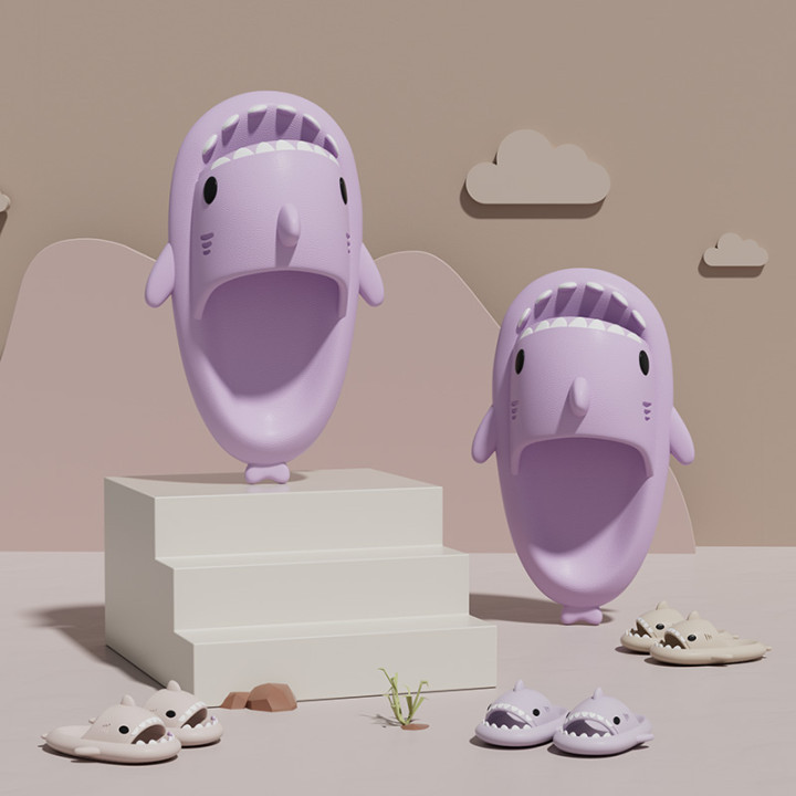 Shark Slippers Summer Adult Couple Slippers Home Funny Non-Slip Cartoon Men's Outer Wear 8969 Can Be Worn Outside