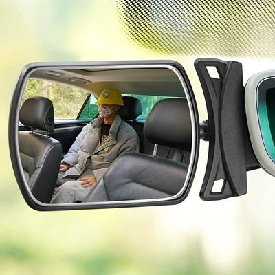 Car auxiliary rearview mirror equipped Large field of view rear view auxiliary mirror