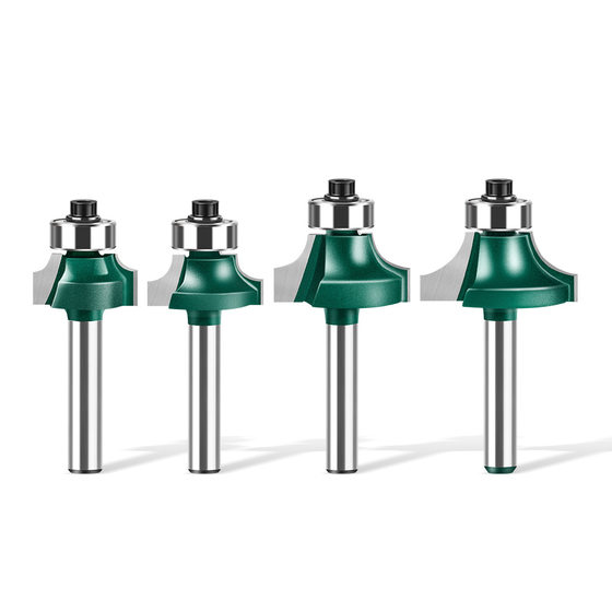 Woodworking round angle knife 1/4 handle 6 handle commonly used round angle knife alloy round angle knife trimming machine cutter head chamferer knife R angle knife