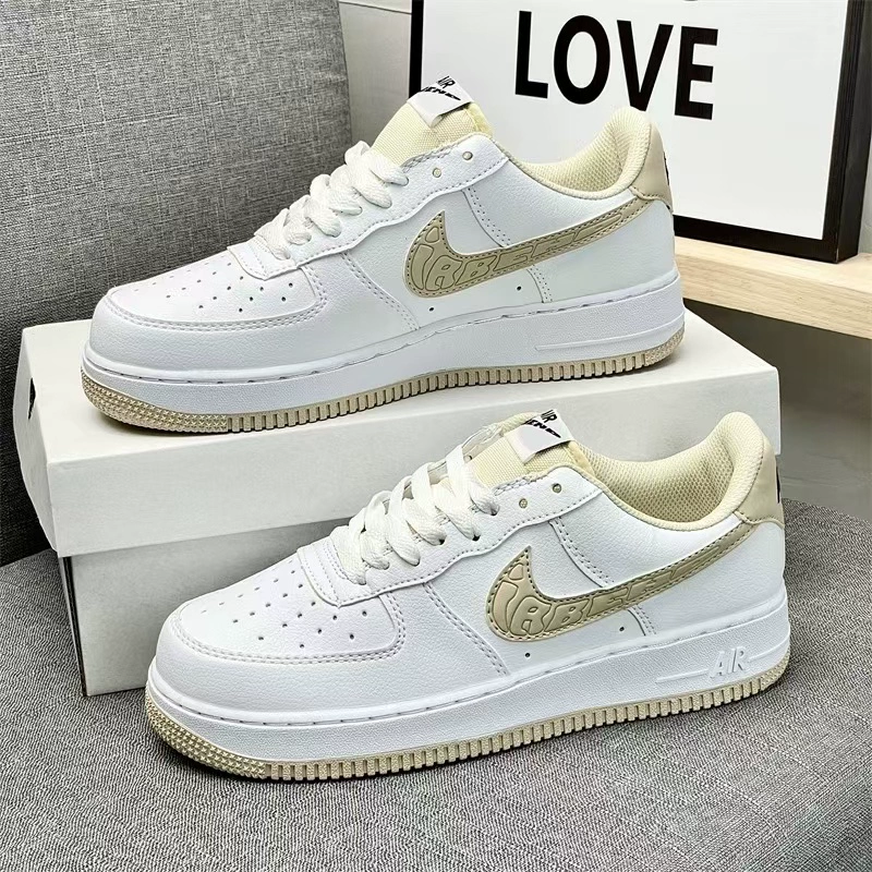 Кроссовки Air Force 1, низкая обувь, белые универсальные кеды