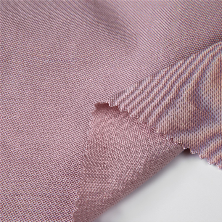 Color superior prenda suave tela tejida duradera doble cara tela de twill transpirable lienzo cruzado