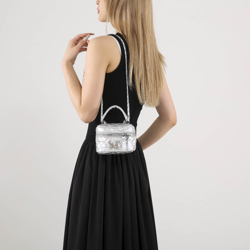 Nicho de diseño bolso de mano mujer 2024 nueva primavera y verano moda lingue mini bolso de cubo cadena bolso de mochila