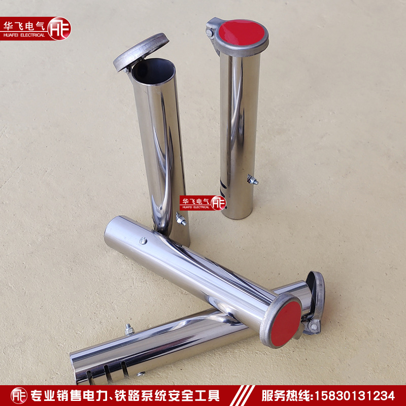 预埋式地桩 不锈钢地桩 变电站预埋围栏网杆 插杆预留桩 外径45mm