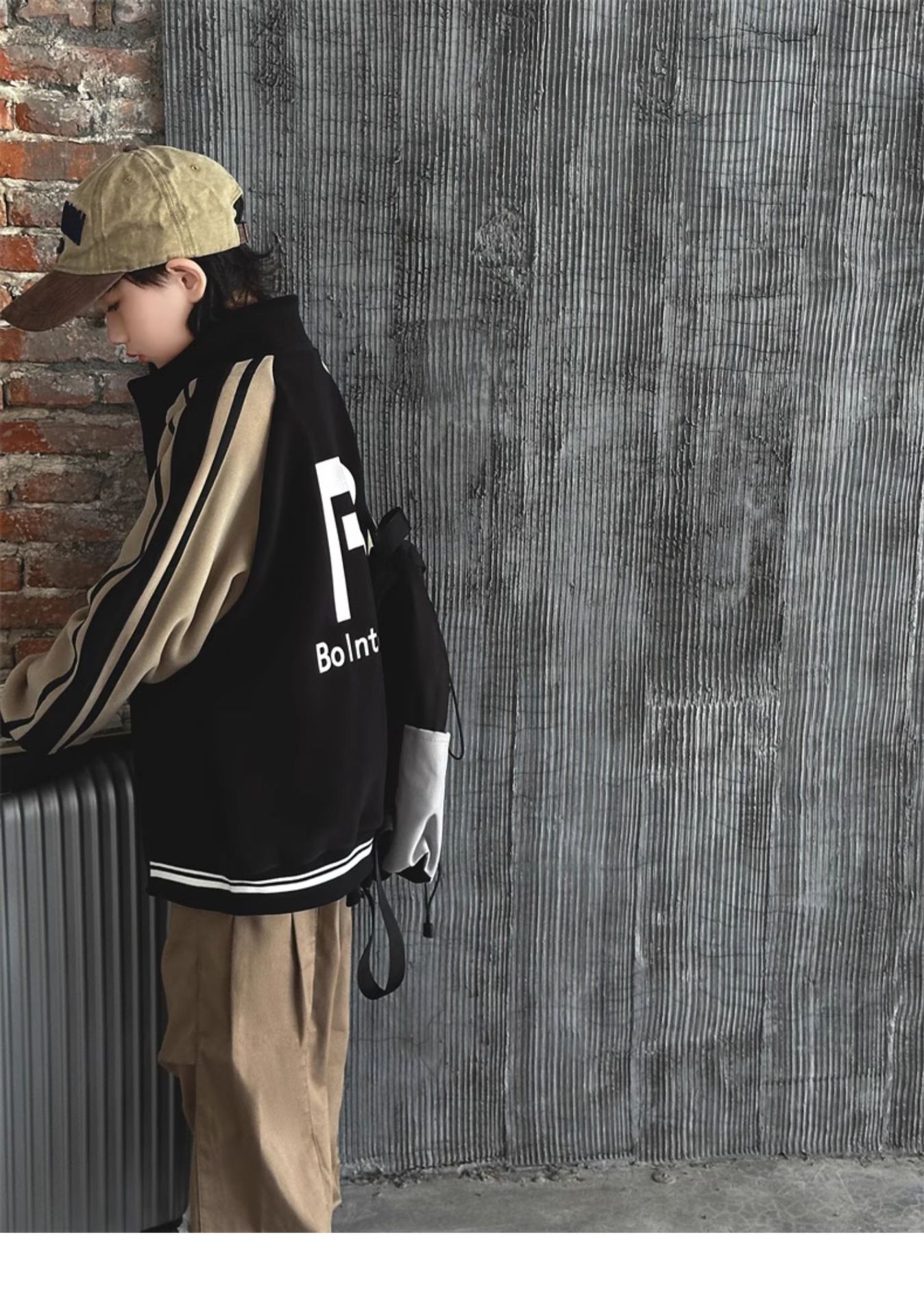 2024 New Loose Jacket, Spring and Autumn Versatile Cardigan, Boys' Handsome Hoodie, Baseball Jacket_voghion.com