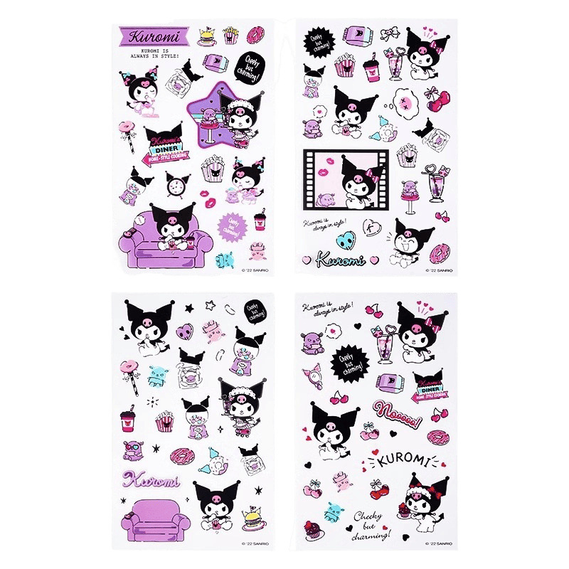 Kolomi pegatinas para niños niñas pegatinas en lindas caricaturas melodias material pet cuentas