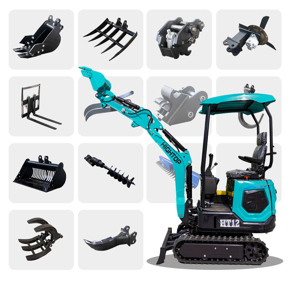 1.2ton Hydraulic excavator 路面破碎土石方室内工程施工挖掘机