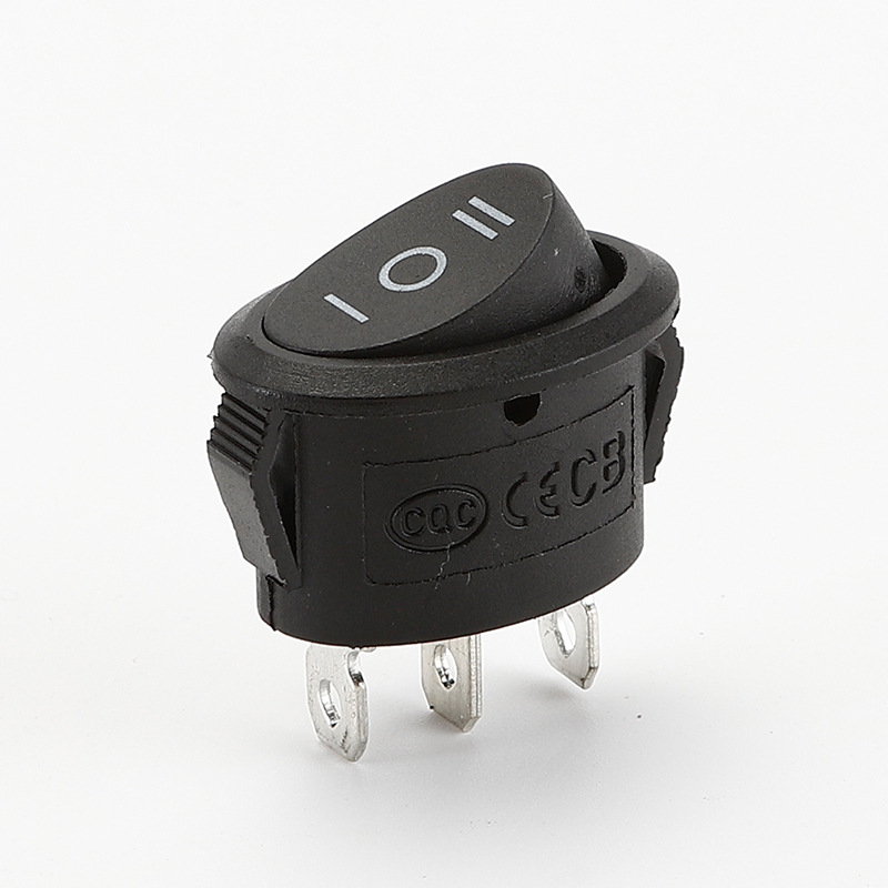 电热水壶自动手动椭圆开关烧水壶通用三挡铜脚银触点10A电源摁扭