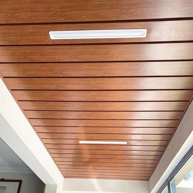 Material de decoración de techo integrado de la casa, imitación de grano de madera, fuelle de aluminio, cocina, balcón, sala de estar, solárium, techo