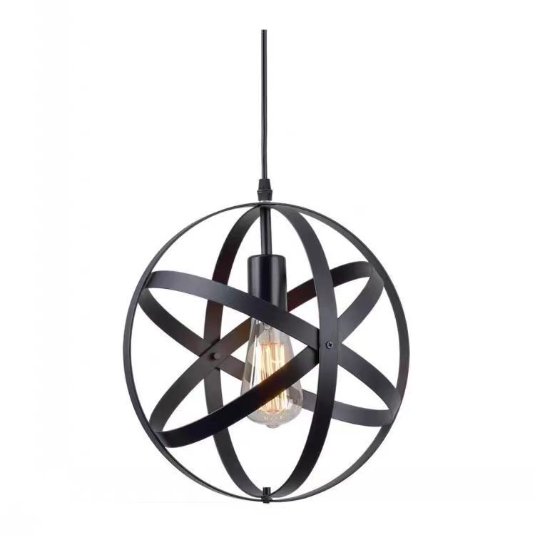 Zhongshan lamps and lanterns modern simple living room dining hall lamp American country earth chandelier retro industrial wind bedside chandelier