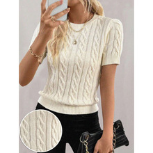X 18630 Ribbed crew neck sweater ����Բ�����羳����ͨ