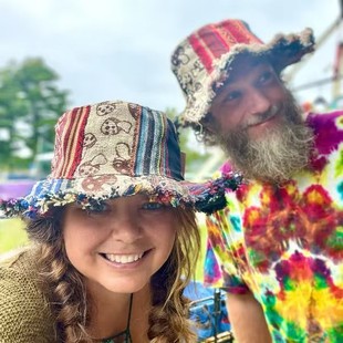�羳��ƷPatchwork multicolored mushroom Hemp HatƴɫĢ���羳