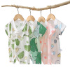 baby Conjoined clothes summer Newborn clothes pure cotton Romper Summer wear Female baby Thin section Short sleeved clothes