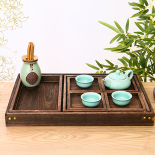 Японский деревянный чайный сервиз, ретро комплект, оптовые продажи