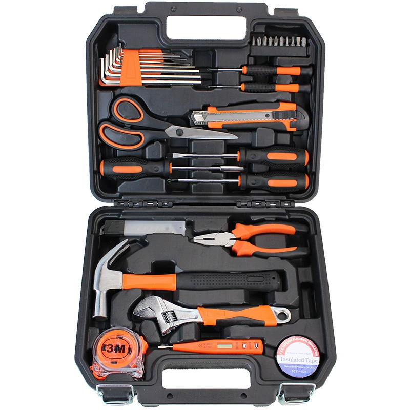 Hardware Toolbox Set, Multi-Piece Home Repair Kit, Portable Case, 9–157 pcs