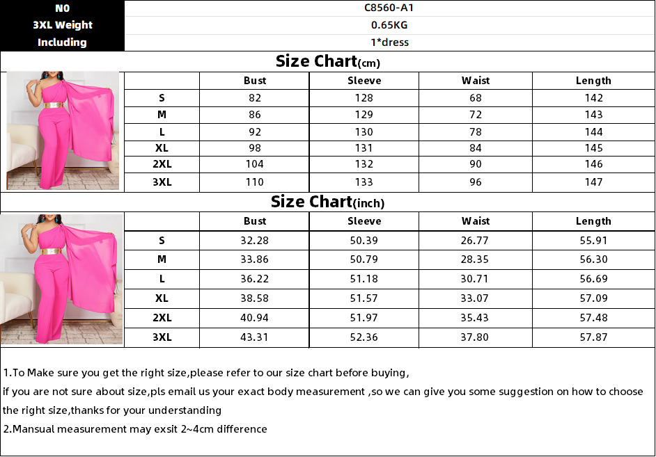 595g Weight Asymmetrical Sleeve Sleeve Length Full Length Pants Length Spandex, Polyester Fabric Type High Waist Waist Line Jumpsuits Pants Type Stretchy Elasticity Bodysuits Tops Type Holiday, Cocktail Party Occasion Slim Fit Type Solid Color Pattern Summer, Spring Season Women's Gender Sexy, Streetwear Style Women's Holiday Cocktail Party Bodysuits Sexy Streetwear Solid Color Full Length Jumpsuits 无