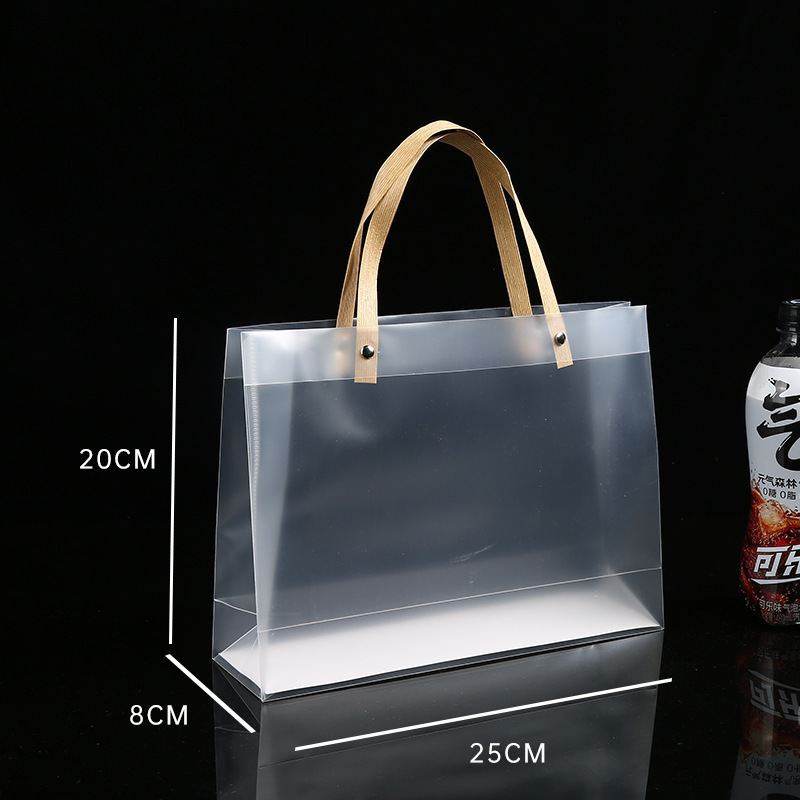 スポット卸売 pp 透明ハンドバッグつや消し pvc プラスチックギフトバッグ結婚式のキャンディーギフトバッグカスタマイズ|undefined