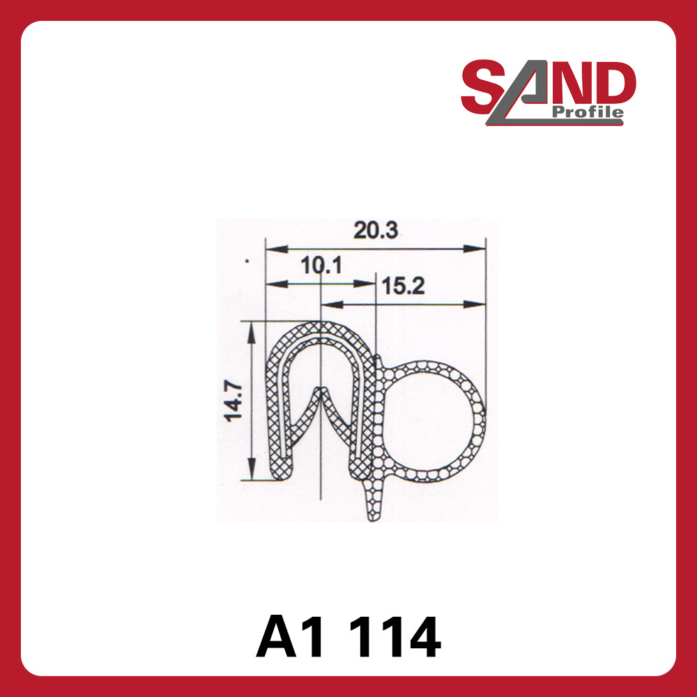 申波菲勒SAND密封条棱边保护条护边条橡胶条A1114