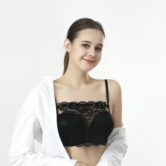 Anti-Exposure Underwear, Seamless Inner Wear, One-Piece Strapless Lace Chest Wrap, Now Available for Wholesale
