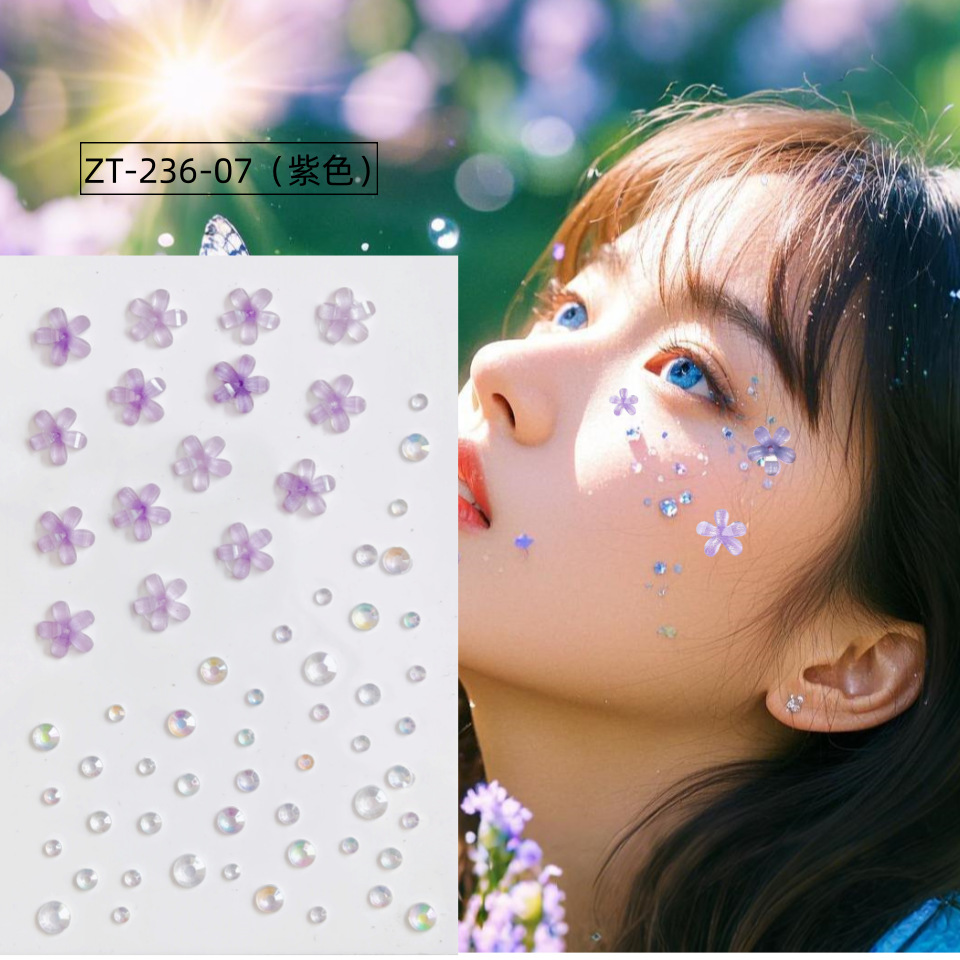 ZT-236-07 보라색(접착식 드릴)