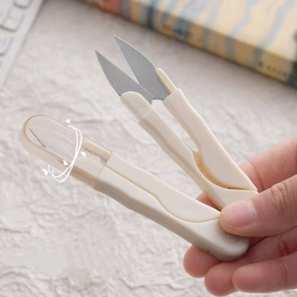 Крестовые нитки scissors производитель оптовый U-образный резак для ниток портной резак для рыболовной нити защитный пояс чехол капюшон повседневные маленькие scissors