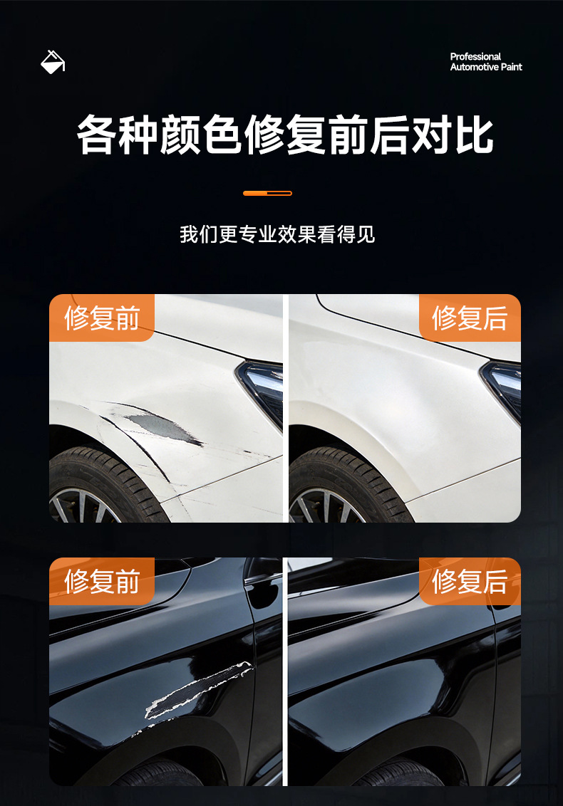 2K Pure White Basecoat Paint for Cars, Suitable for Full Car Spray Painting, Baking, Repair, Renovation, and Anti-Rust Paint for Iron Railings