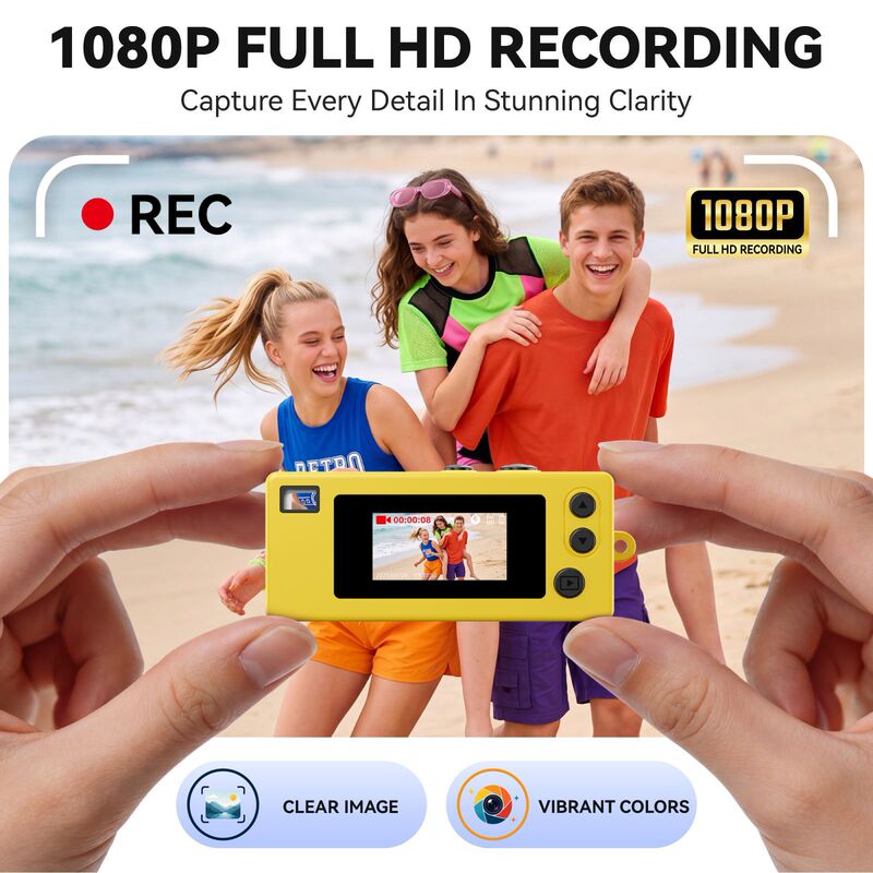 The New Portable Thumb Camera Supports Memory Cards and 21 Types of Filters to Capture Images on the Go, Recording Beautiful Moments in High Definition