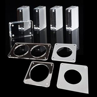 Magnetic Suction Flow Sand Brick Display Stand Badge Holder Storage Box Acrylic Board DIY Material Shell