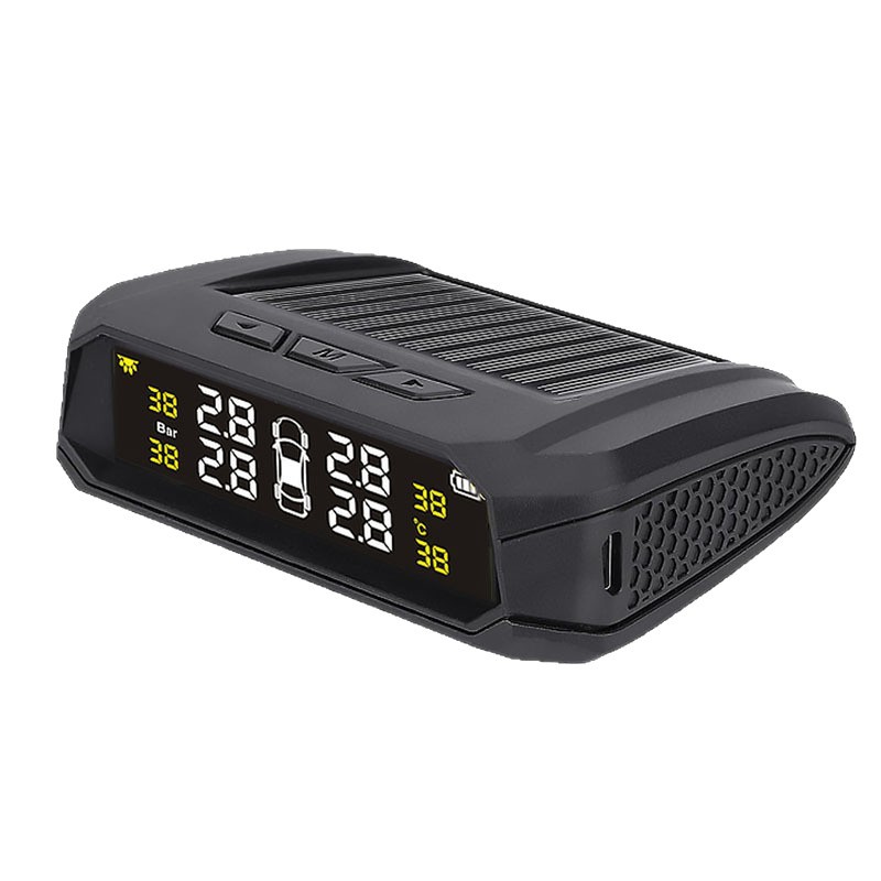 Nuevo monitor de presión de neumáticos de automóvil sensor de monitoreo solar de alta precisión monitoreo inalámbrico transmisión Bluetooth universal