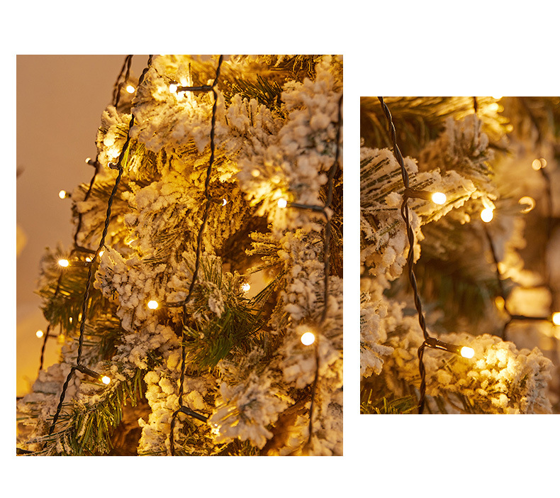 Luce circolare a LED di alta qualità per la cima dell'albero di Natale, luce a LED a bassa tensione con pentagramma, cascata, albero sospeso, stringa di luci a LED_voghion.com