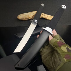 屋外用直刃キャンプ戦術サバイバルナイフ、一体型キールナイフ、ポータブルフルーツナイフ、鋭い日本製ナイフの国境を越えた特別供給